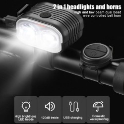 Autrinix USB Rechargeable Bicycle Lamp – Bright, Lightweight, and Portable for Night Riding