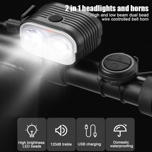 Autrinix USB Rechargeable Bicycle Lamp – Bright, Lightweight, and Portable for Night Riding